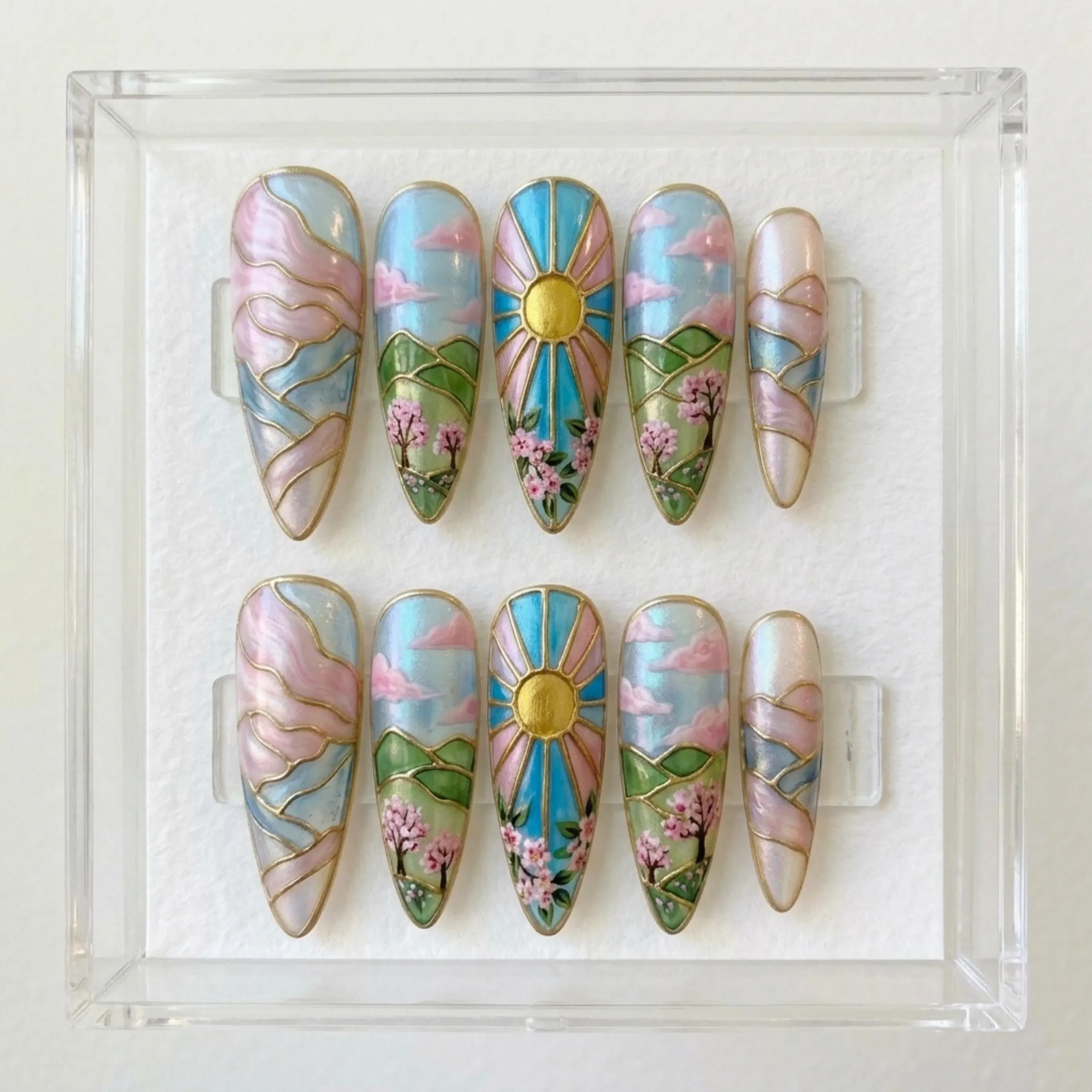 press on nails, custom press on nails, fake nails, Nails Art, stained glass nails, gold press on nails, 3d press on nails, luxury press on nails, handmade press on nails