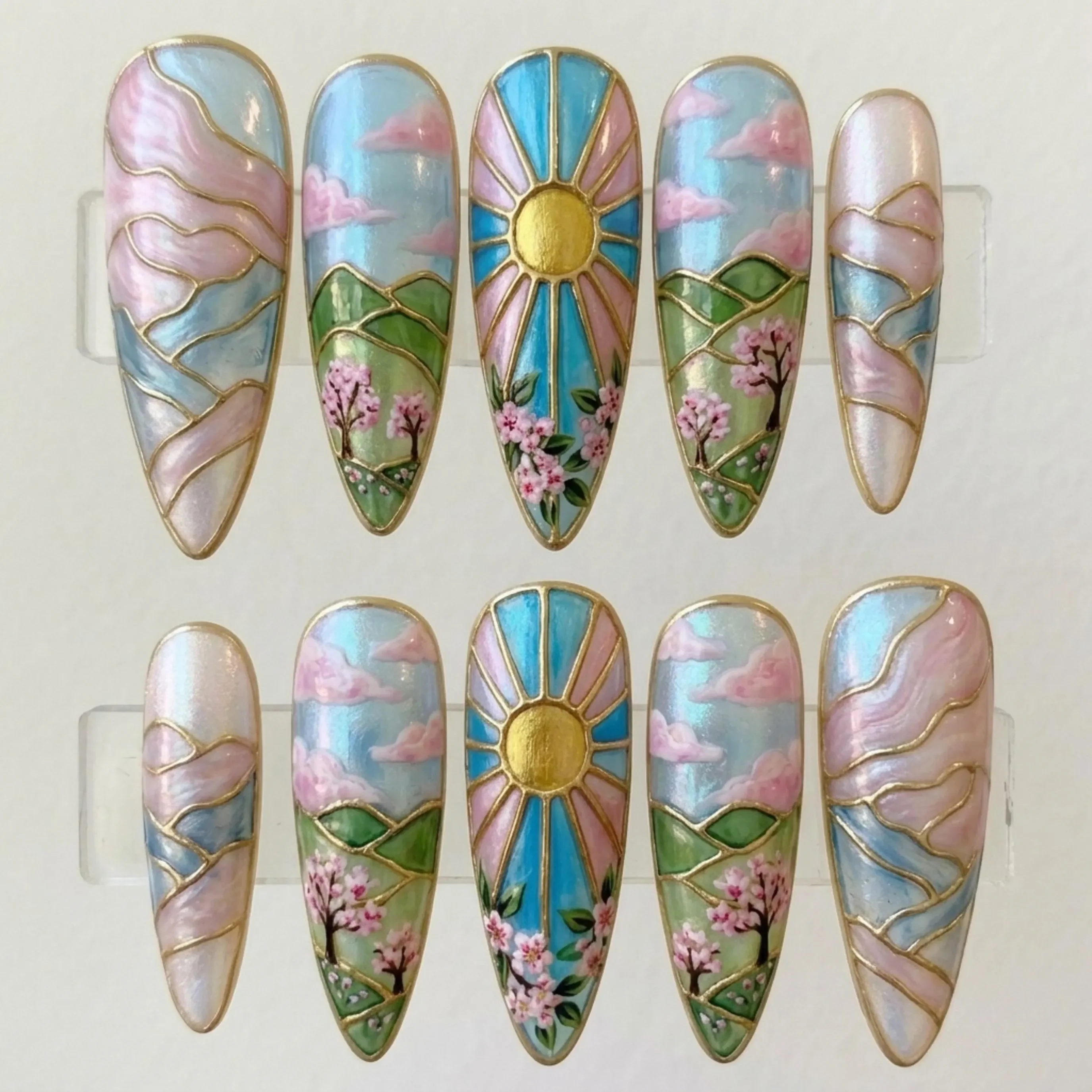 press on nails, custom press on nails, fake nails, Nails Art, stained glass nails, gold press on nails, 3d press on nails, luxury press on nails, handmade press on nails
