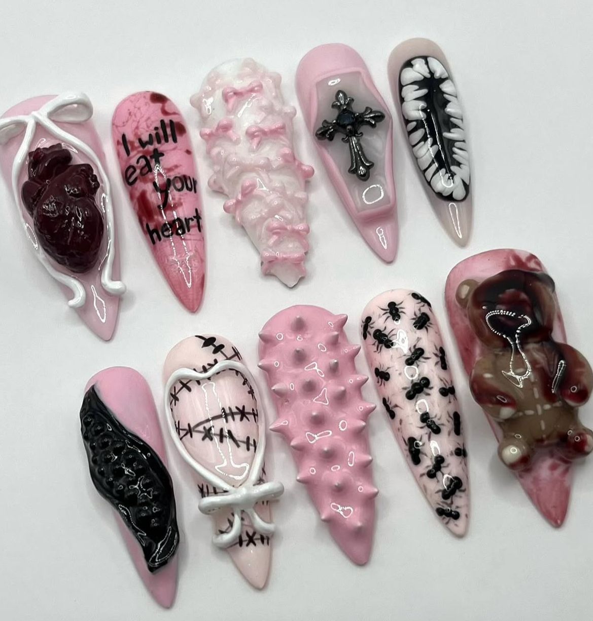 press on nails, custom press on nails, fake nails, Nails Art, stained glass nails, gold press on nails, 3d press on nails, luxury press on nails, handmade press on nails