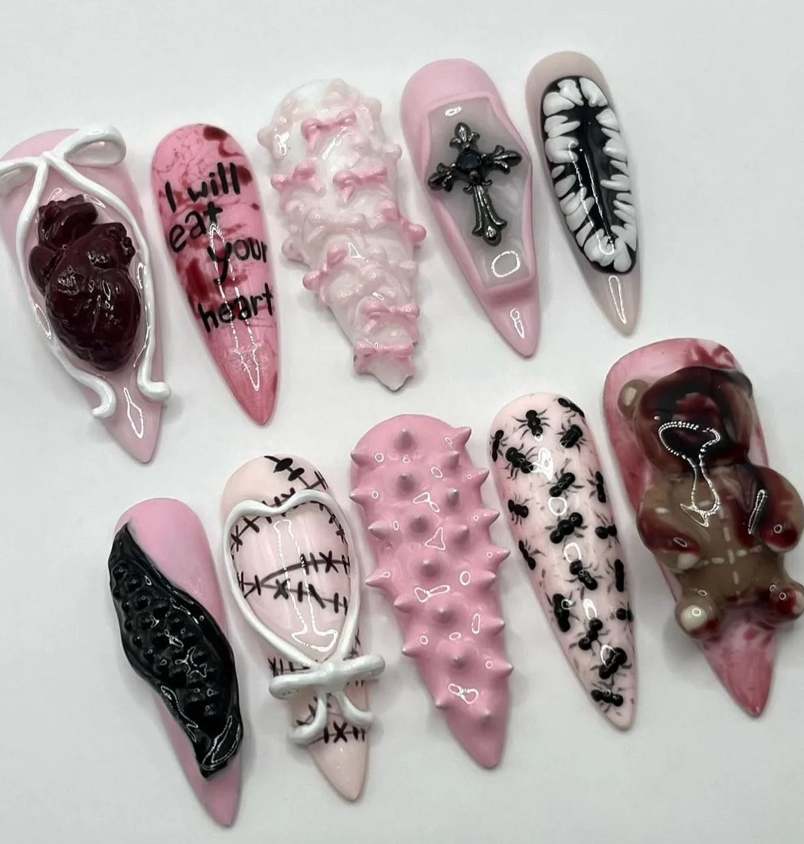 press on nails, custom press on nails, fake nails, Nails Art, stained glass nails, gold press on nails, 3d press on nails, luxury press on nails, handmade press on nails