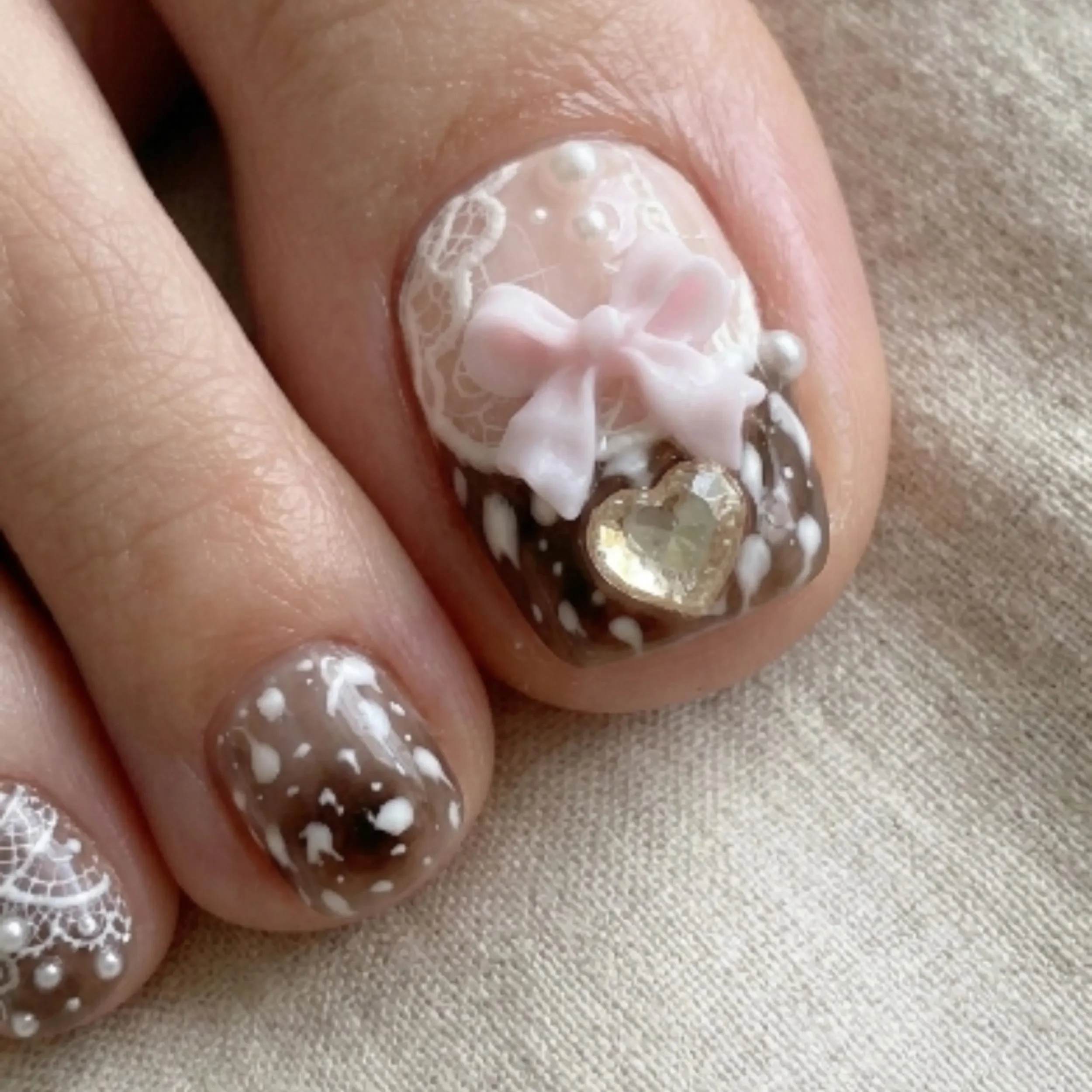 coquette style toes, marble nail design, press on nails, custom press on nails, fake nails, Nails Art, stained glass nails, gold press on nails, 3d press on nails, luxury press on nails, handmade press on nails