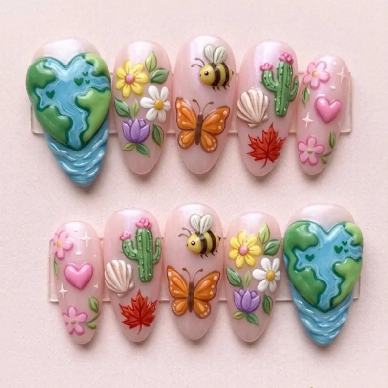 press on nails, custom press on nails, fake nails, Nails Art, stained glass nails, gold press on nails, 3d press on nails, luxury press on nails, handmade press on nails