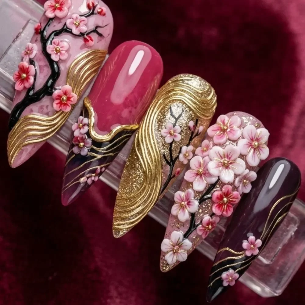 press on nails, custom press on nails, fake nails, Nails Art, stained glass nails, gold press on nails, 3d press on nails, luxury press on nails, handmade press on nails