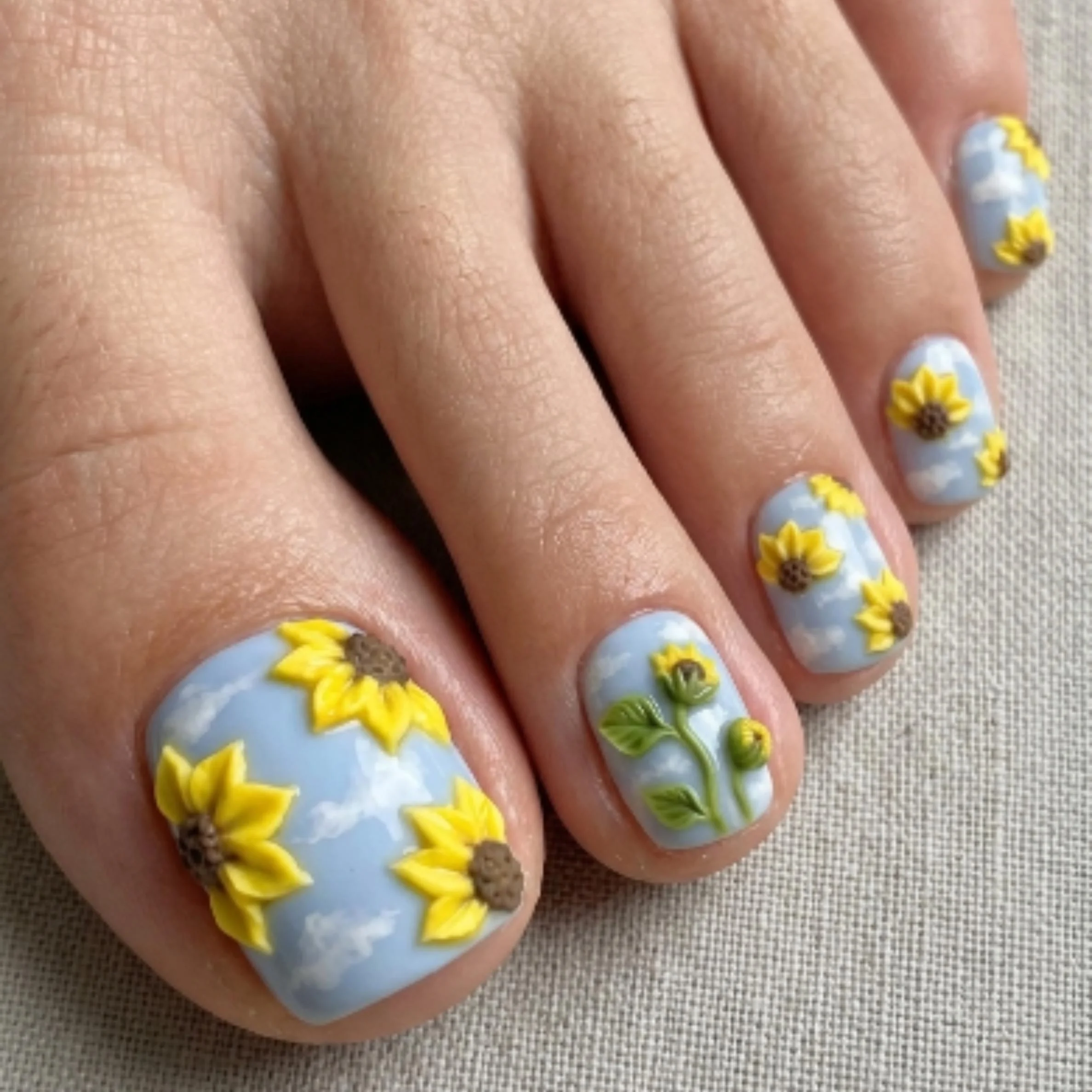 sunflower press, press on toes, press on nails, custom press on nails, fake nails, Nails Art, stained glass nails, gold press on nails, 3d press on nails, luxury press on nails, handmade press on nails