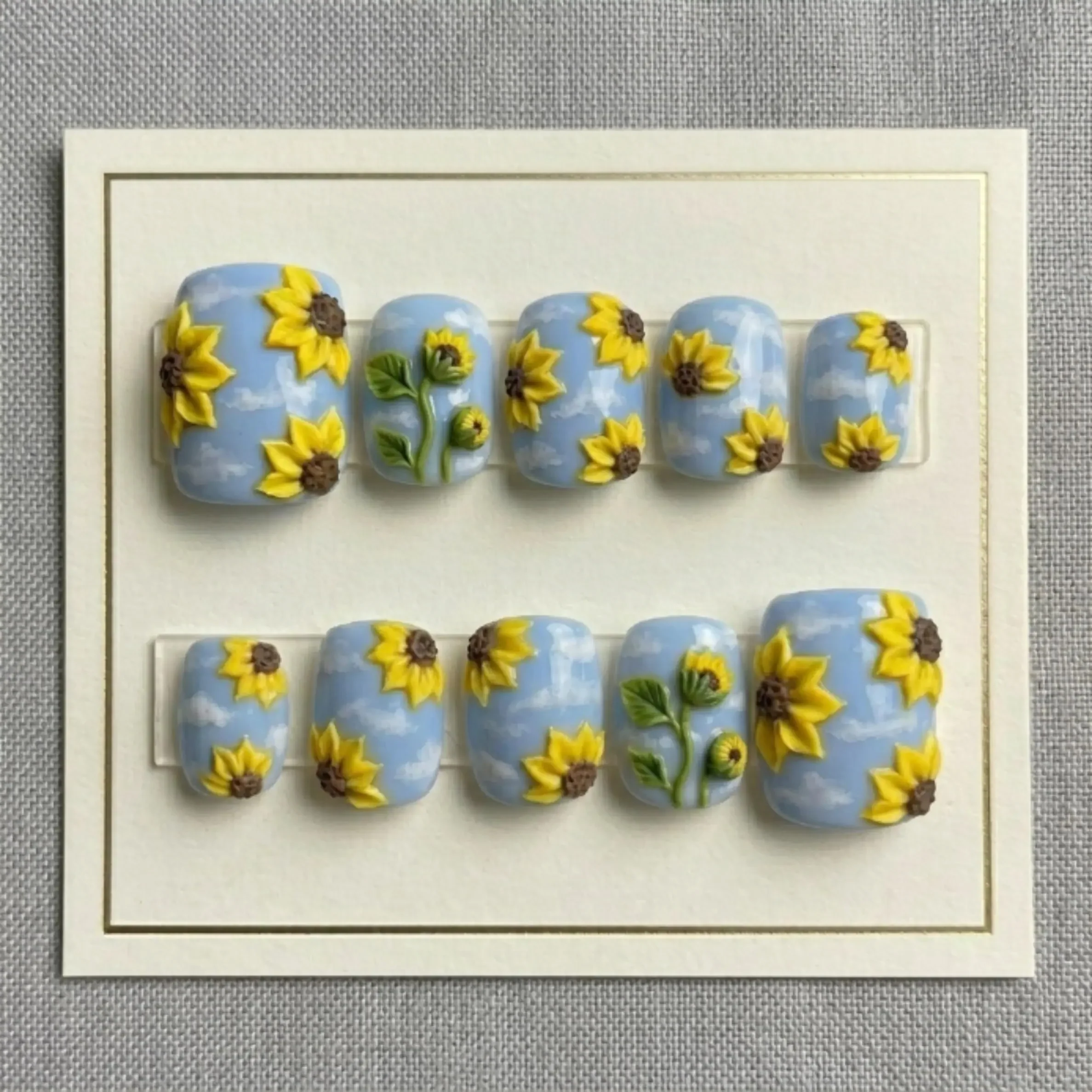 summer garden, pedicure, press on nails, custom press on nails, fake nails, Nails Art, stained glass nails, gold press on nails, 3d press on nails, luxury press on nails, handmade press on nails