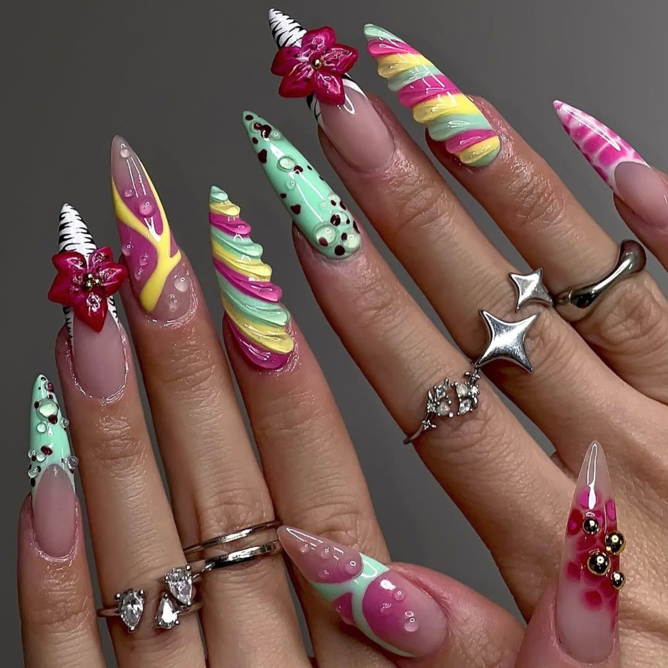 press on nails, custom press on nails, fake nails, Nails Art, stained glass nails, gold press on nails, 3d press on nails, luxury press on nails, handmade press on nails