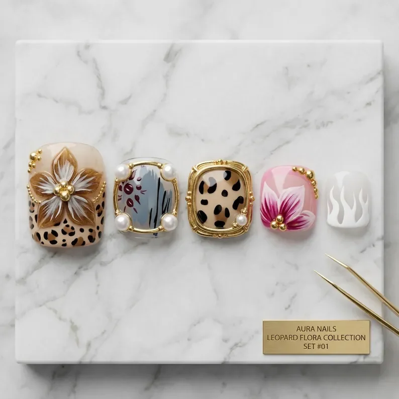 press on nails, custom press on nails, fake nails, Nails Art, stained glass nails, gold press on nails, 3d press on nails, luxury press on nails, handmade press on nails