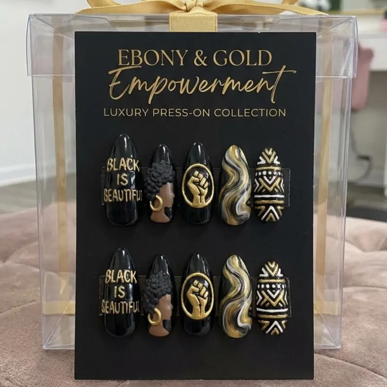 statement press ons, luxury nail set, press on nails, custom press on nails, fake nails, Nails Art, stained glass nails, gold press on nails, 3d press on nails, luxury press on nails, handmade press on nails
