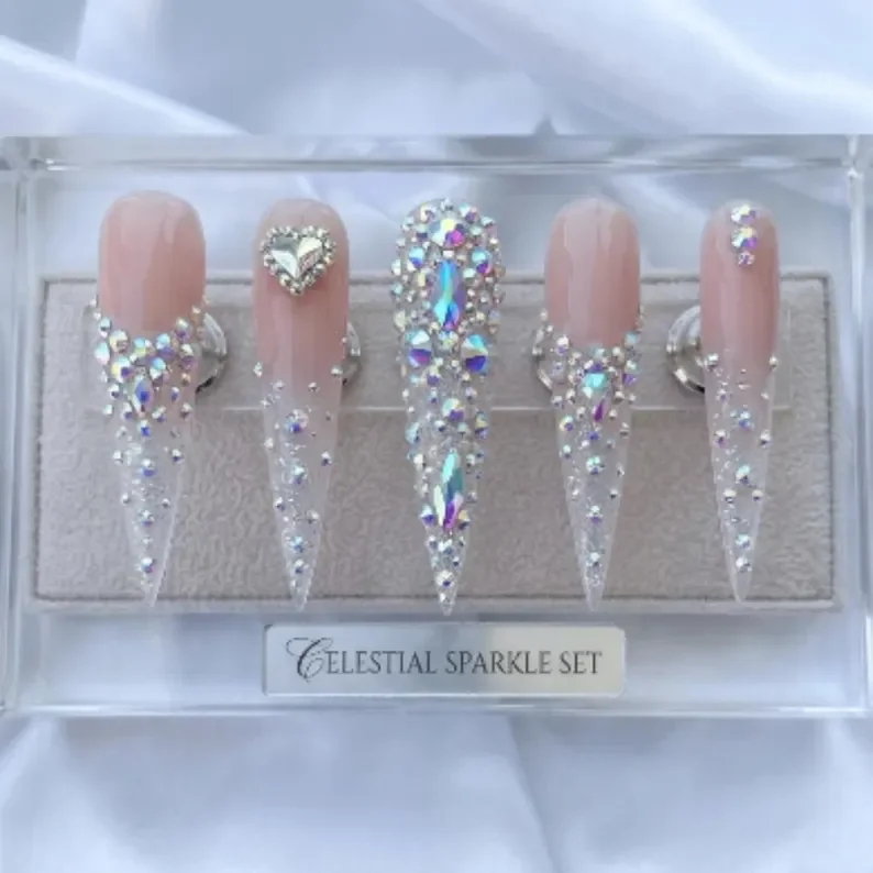 press on nails, custom press on nails, fake nails, Nails Art, stained glass nails, gold press on nails, 3d press on nails, luxury press on nails, handmade press on nails