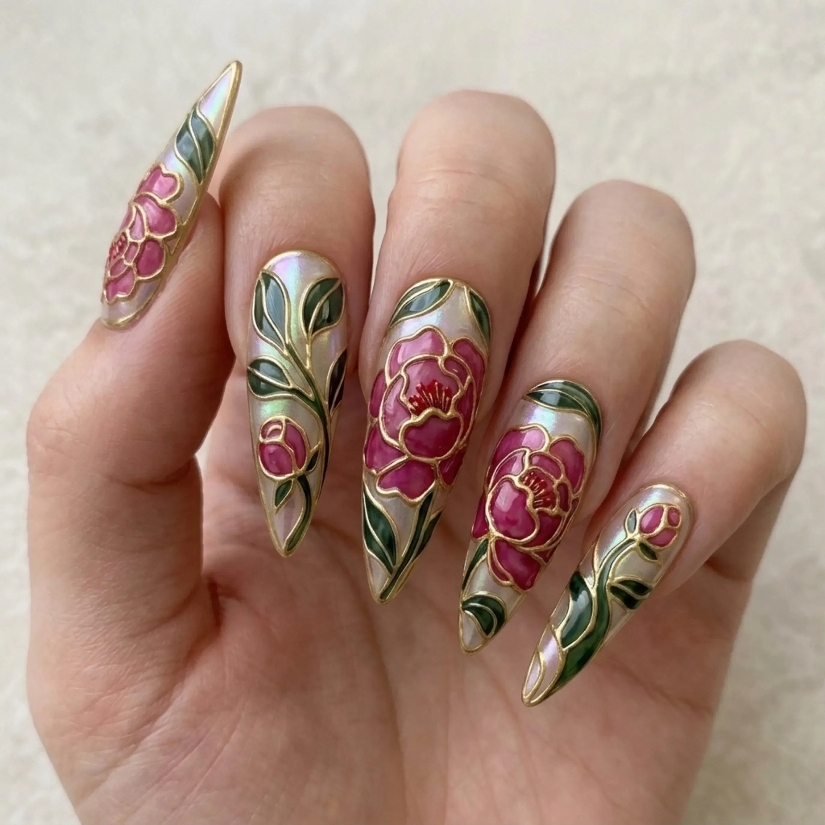 press on nails, custom press on nails, fake nails, Nails Art, stained glass nails, gold press on nails, 3d press on nails, luxury press on nails, handmade press on nails