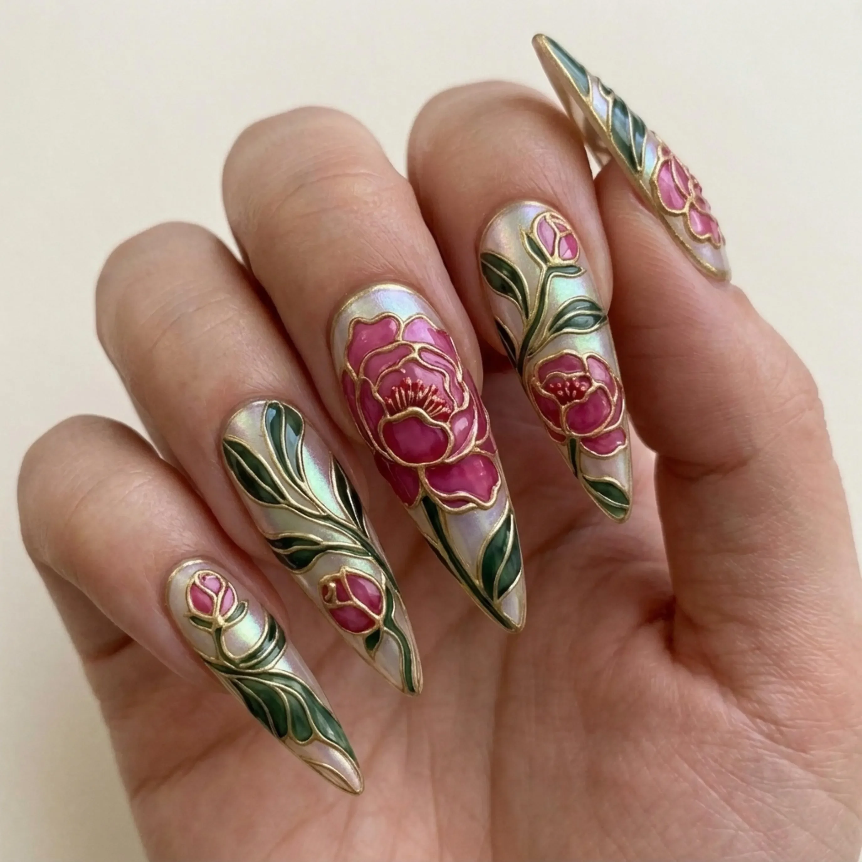 press on nails, custom press on nails, fake nails, Nails Art, stained glass nails, gold press on nails, 3d press on nails, luxury press on nails, handmade press on nails