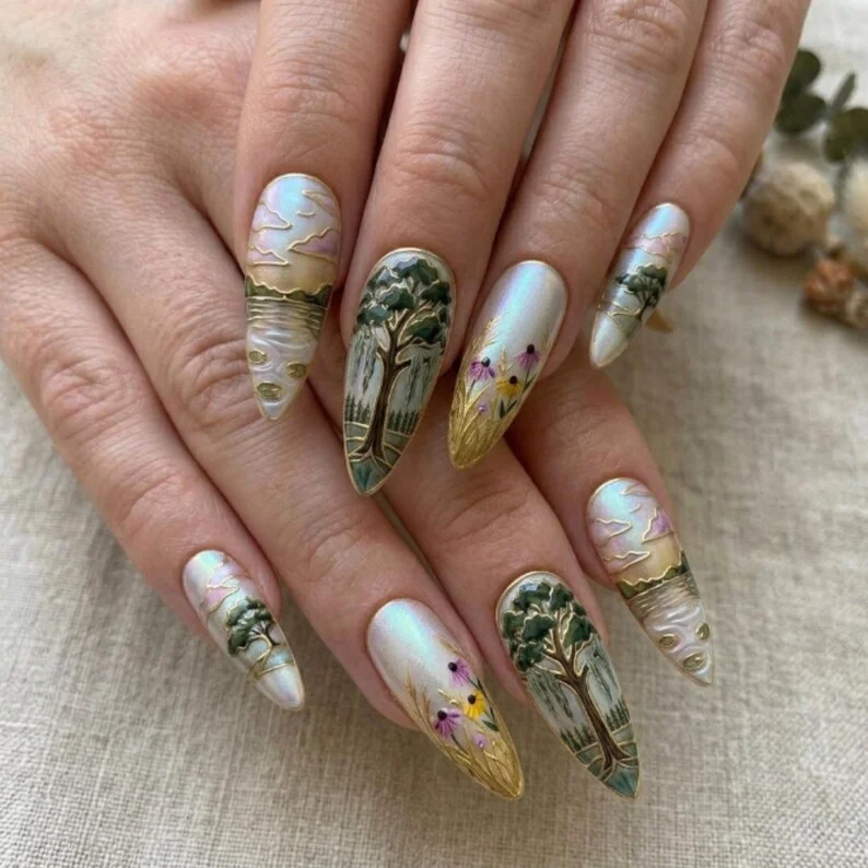 press on nails, custom press on nails, fake nails, Nails Art, stained glass nails, gold press on nails, 3d press on nails, luxury press on nails, handmade press on nails