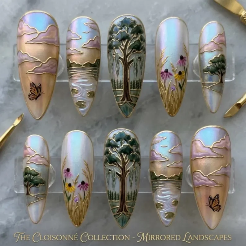 press on nails, custom press on nails, fake nails, Nails Art, stained glass nails, gold press on nails, 3d press on nails, luxury press on nails, handmade press on nails