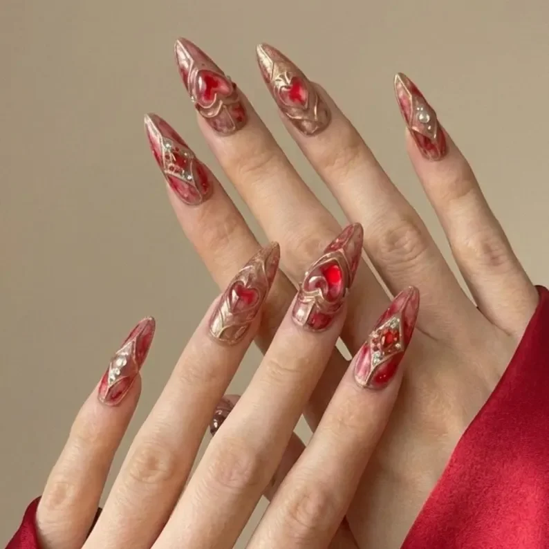 press on nails, custom press on nails, fake nails, Nails Art, stained glass nails, gold press on nails, 3d press on nails, luxury press on nails, handmade press on nails