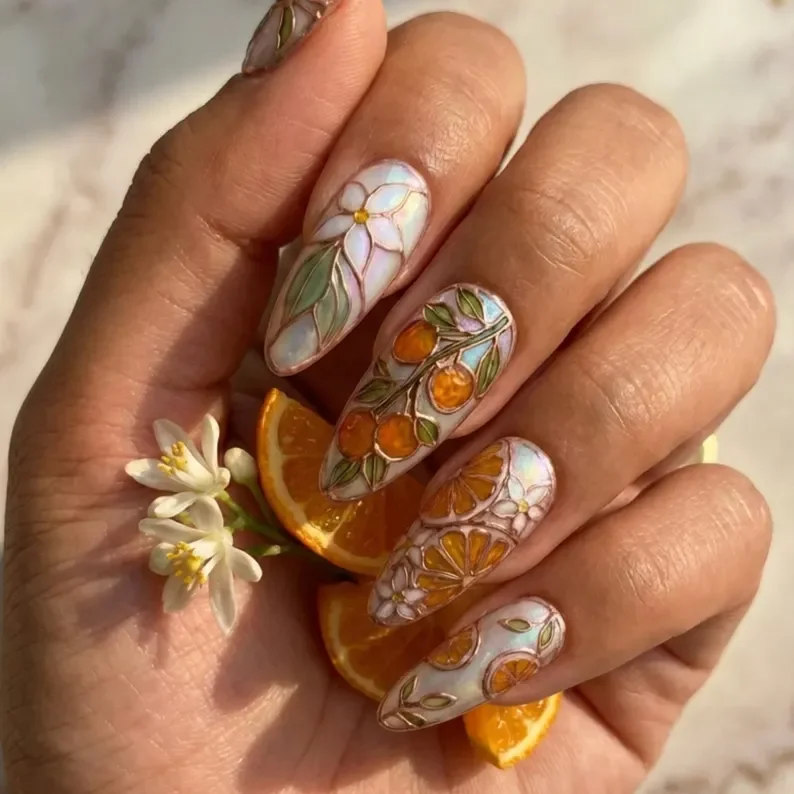 press on nails, custom press on nails, fake nails, Nails Art, stained glass nails, gold press on nails, 3d press on nails, luxury press on nails, handmade press on nails