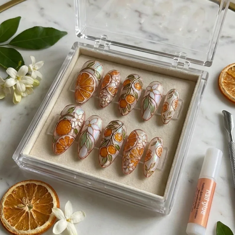 press on nails, custom press on nails, fake nails, Nails Art, stained glass nails, gold press on nails, 3d press on nails, luxury press on nails, handmade press on nails