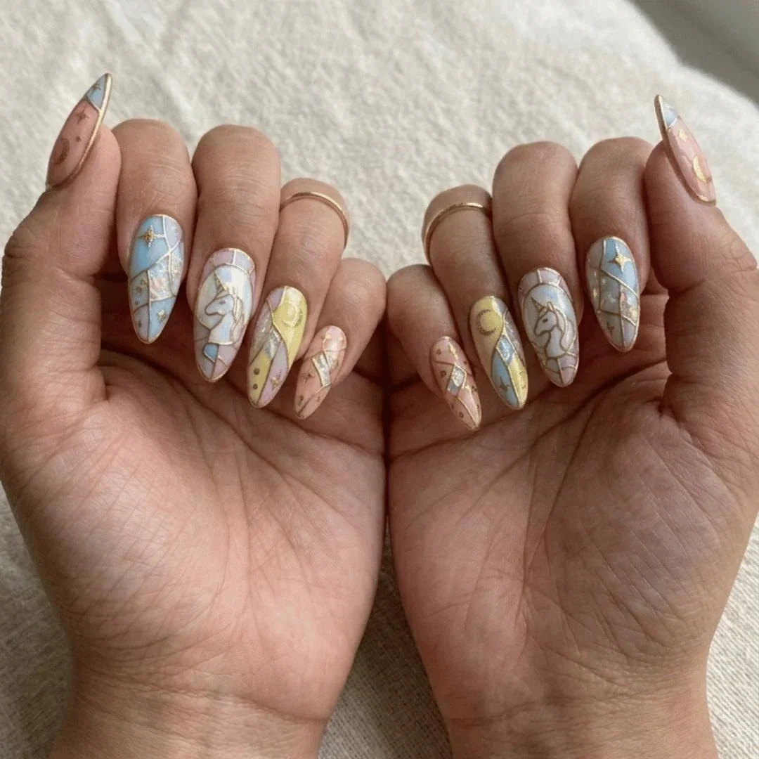press on nails, custom press on nails, fake nails, Nails Art, stained glass nails, gold press on nails, 3d press on nails, luxury press on nails, handmade press on nails