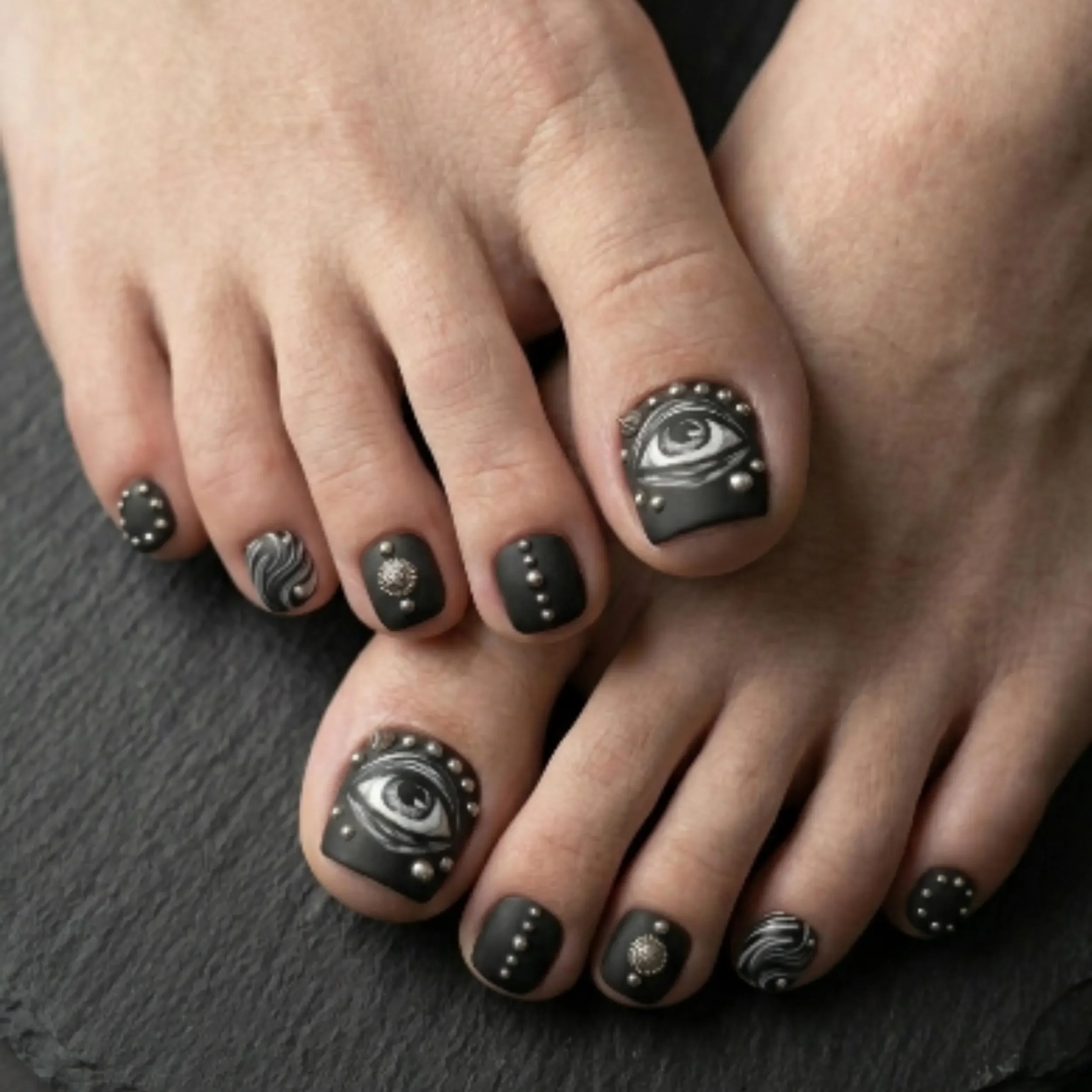 matte black, evil eye, press on nails, custom press on nails, fake nails, Nails Art, stained glass nails, gold press on nails, 3d press on nails, luxury press on nails, handmade press on nails