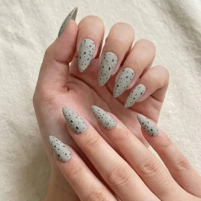 earthy tones, faux quail eggs, press on nails, custom press on nails, fake nails, Nails Art, stained glass nails, gold press on nails, 3d press on nails, luxury press on nails, handmade press on nails