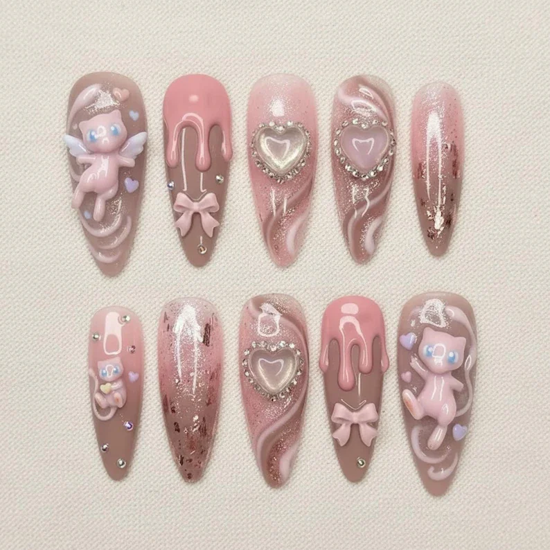 press on nails, custom press on nails, fake nails, Nails Art, stained glass nails, gold press on nails, 3d press on nails, luxury press on nails, handmade press on nails