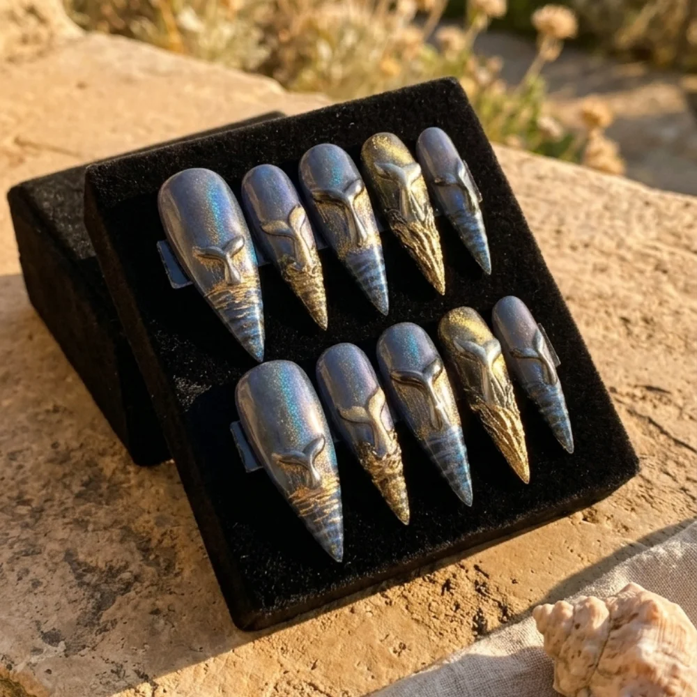 press on nails, custom press on nails, fake nails, Nails Art, stained glass nails, gold press on nails, 3d press on nails, luxury press on nails, handmade press on nails
