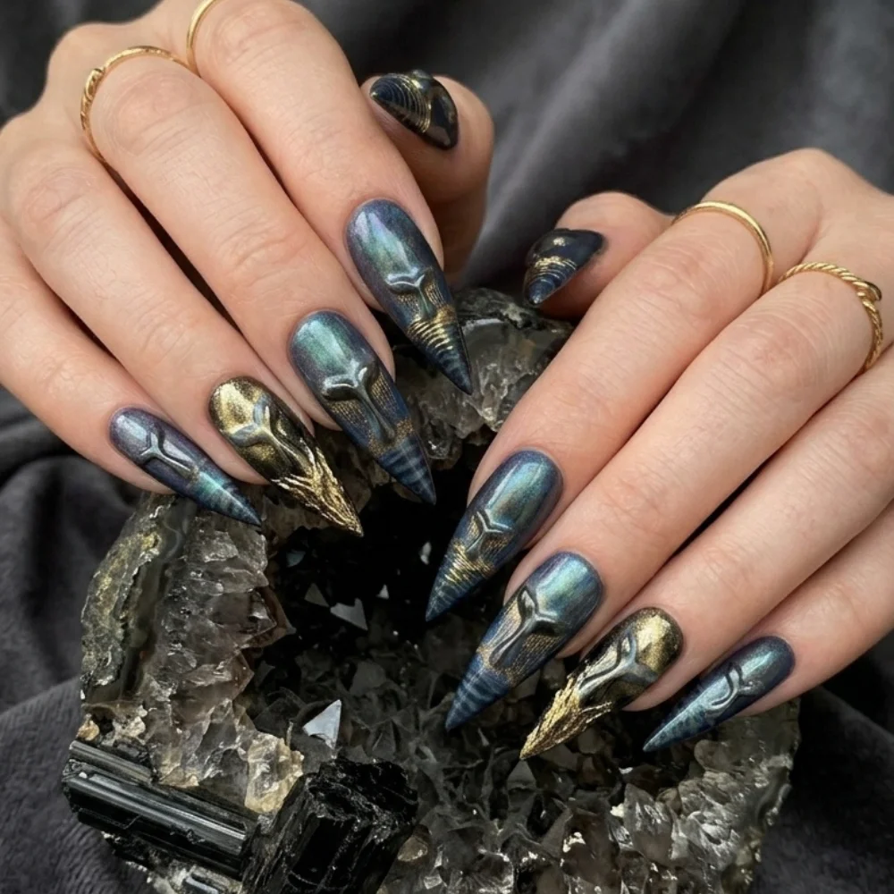 press on nails, custom press on nails, fake nails, Nails Art, stained glass nails, gold press on nails, 3d press on nails, luxury press on nails, handmade press on nails