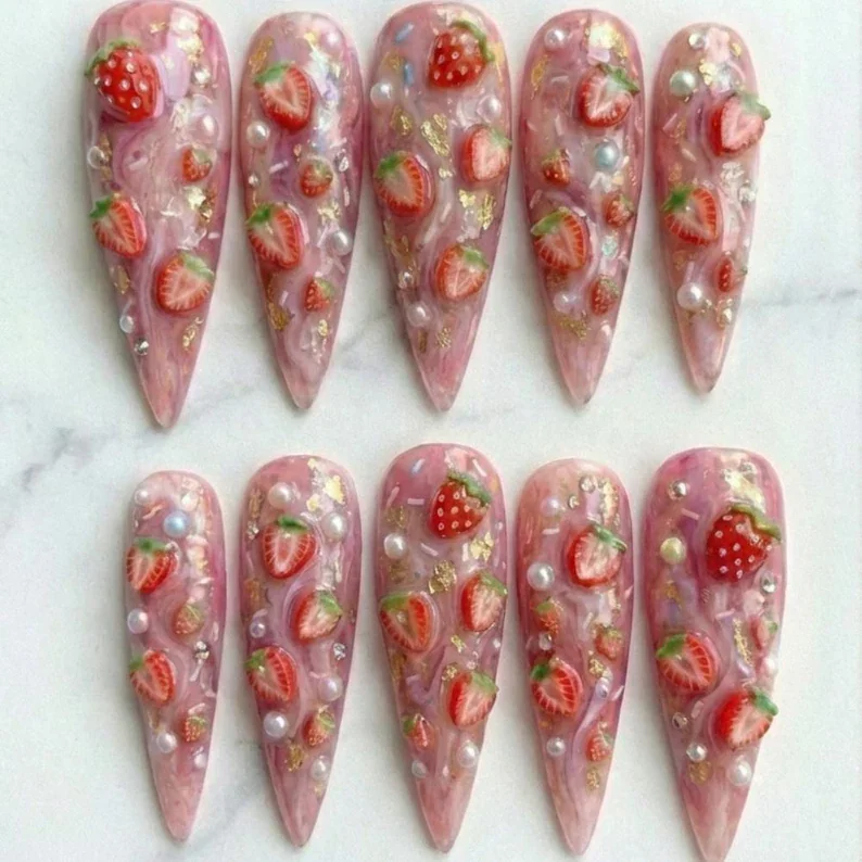 press on nails, custom press on nails, fake nails, Nails Art, stained glass nails, gold press on nails, 3d press on nails, luxury press on nails, handmade press on nails