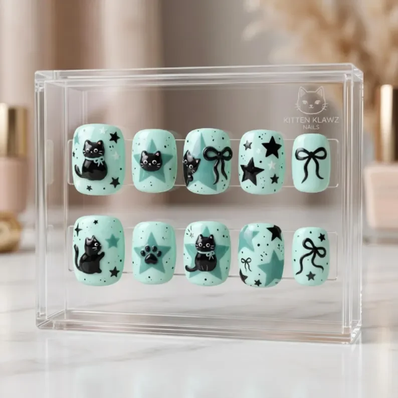 press on nails, custom press on nails, fake nails, Nails Art, stained glass nails, gold press on nails, 3d press on nails, luxury press on nails, handmade press on nails