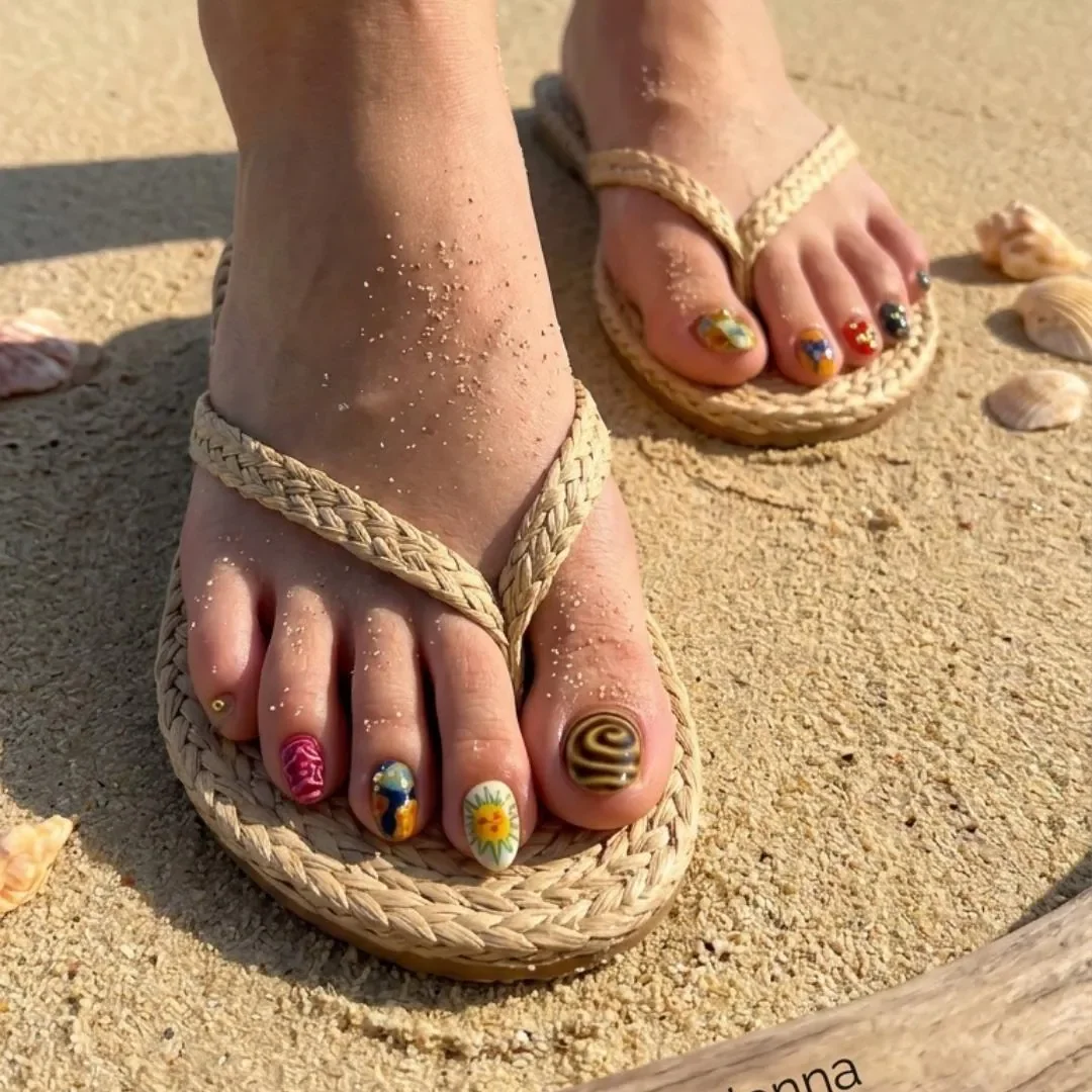 fake toenails, boho toe nails, press on nails, custom press on nails, fake nails, Nails Art, stained glass nails, gold press on nails, 3d press on nails, luxury press on nails, handmade press on nails
