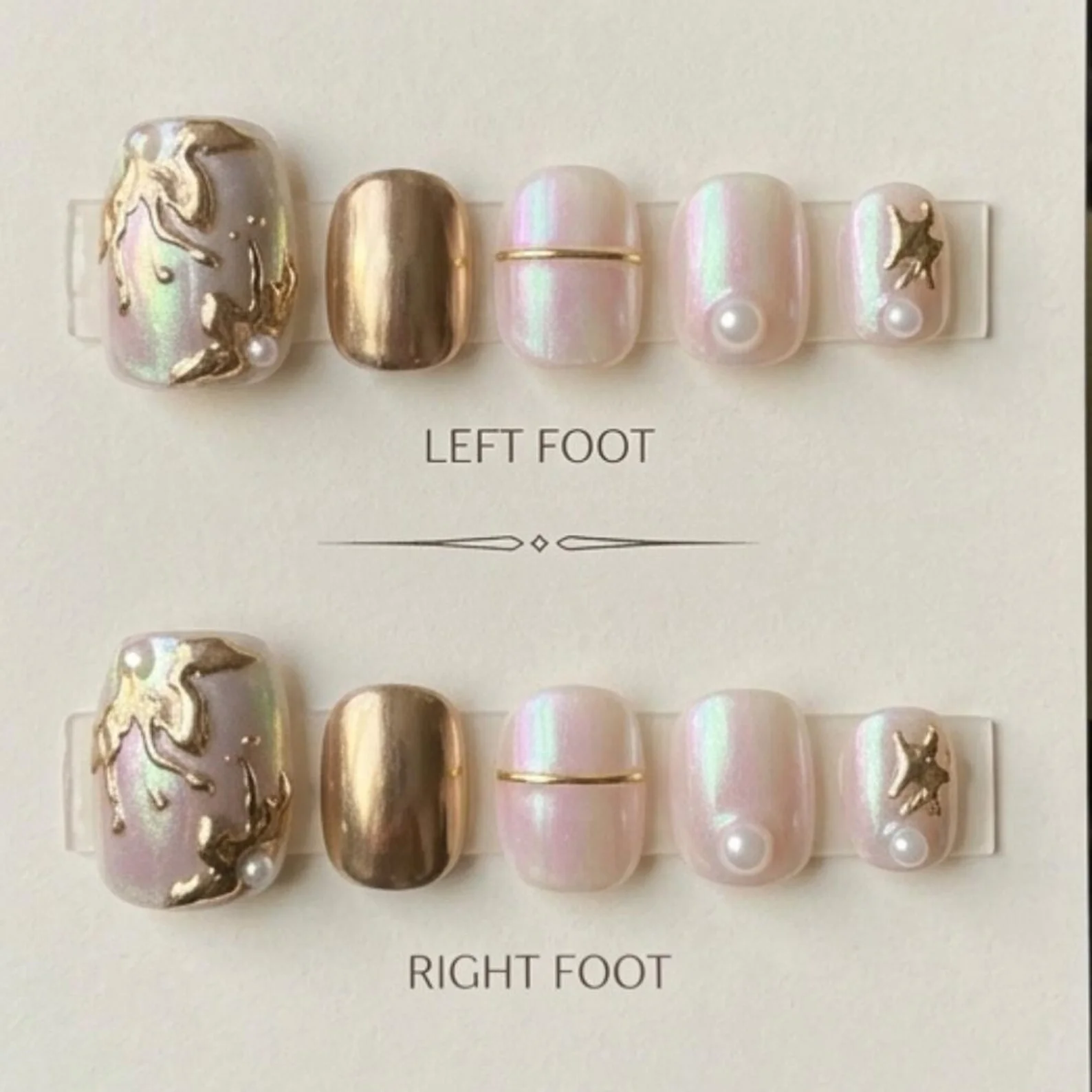 iridescent chrome, liquid metal, press on nails, custom press on nails, fake nails, Nails Art, stained glass nails, gold press on nails, 3d press on nails, luxury press on nails, handmade press on nails