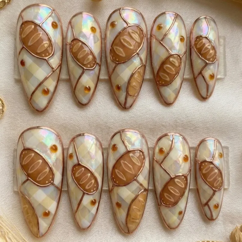press on nails, custom press on nails, fake nails, Nails Art, stained glass nails, gold press on nails, 3d press on nails, luxury press on nails, handmade press on nails