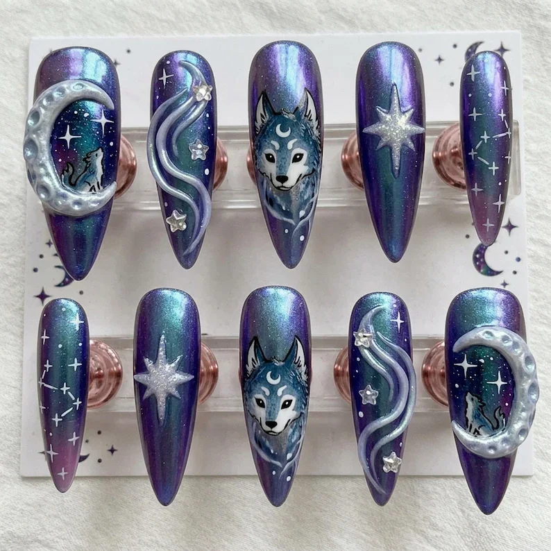 press on nails, custom press on nails, fake nails, Nails Art, stained glass nails, gold press on nails, 3d press on nails, luxury press on nails, handmade press on nails