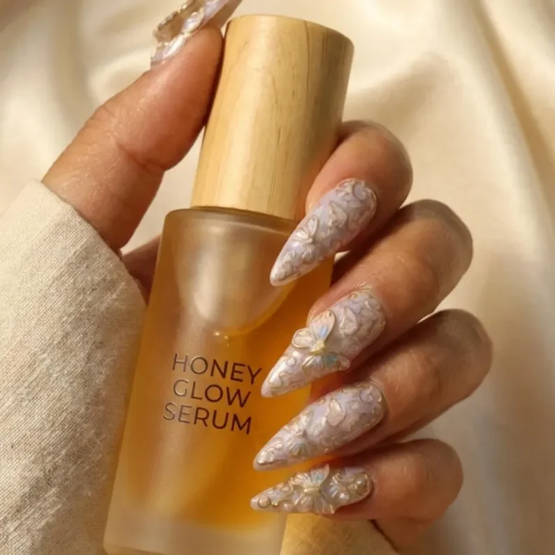 press on nails, custom press on nails, fake nails, Nails Art, stained glass nails, gold press on nails, 3d press on nails, luxury press on nails, handmade press on nails