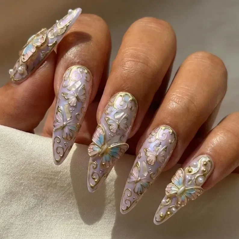 press on nails, custom press on nails, fake nails, Nails Art, stained glass nails, gold press on nails, 3d press on nails, luxury press on nails, handmade press on nails