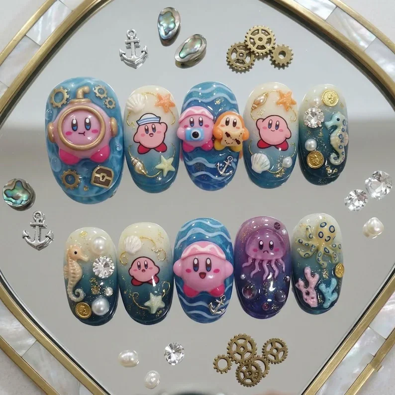 press on nails, custom press on nails, fake nails, Nails Art, stained glass nails, gold press on nails, 3d press on nails, luxury press on nails, handmade press on nails