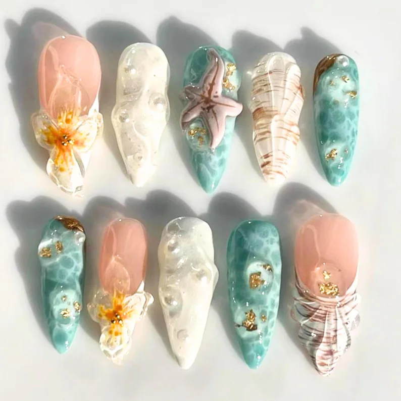 press on nails, custom press on nails, fake nails, Nails Art, stained glass nails, gold press on nails, 3d press on nails, luxury press on nails, handmade press on nails