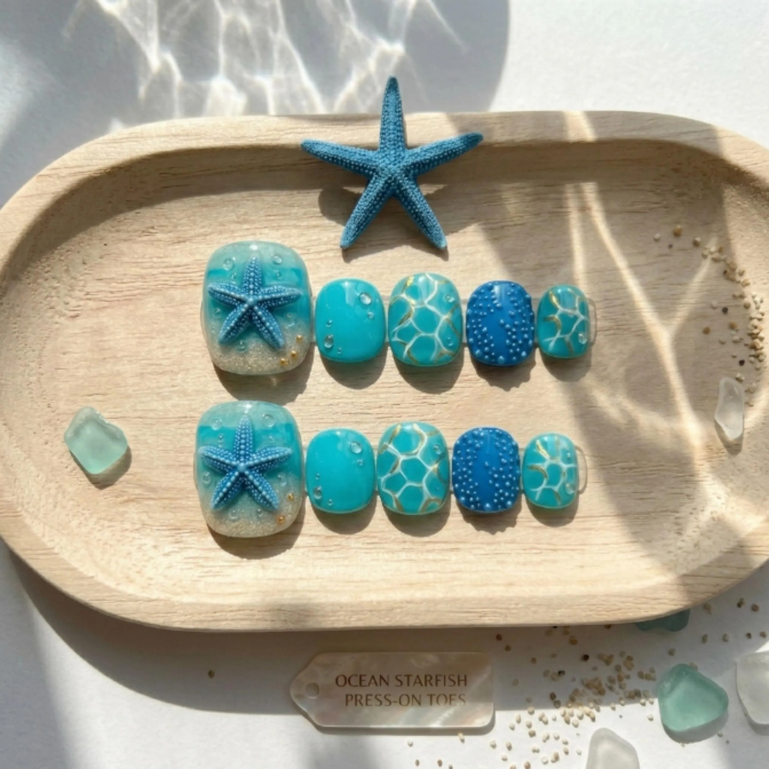 press on toes, luxury beach pedi, press on nails, custom press on nails, fake nails, Nails Art, stained glass nails, gold press on nails, 3d press on nails, luxury press on nails, handmade press on nails