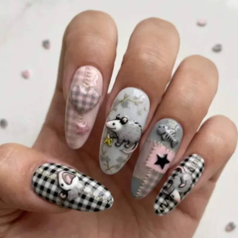 press on nails, custom press on nails, fake nails, Nails Art, stained glass nails, gold press on nails, 3d press on nails, luxury press on nails, handmade press on nails