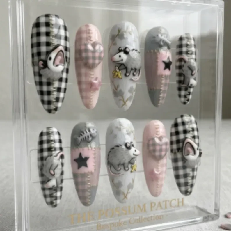 press on nails, custom press on nails, fake nails, Nails Art, stained glass nails, gold press on nails, 3d press on nails, luxury press on nails, handmade press on nails