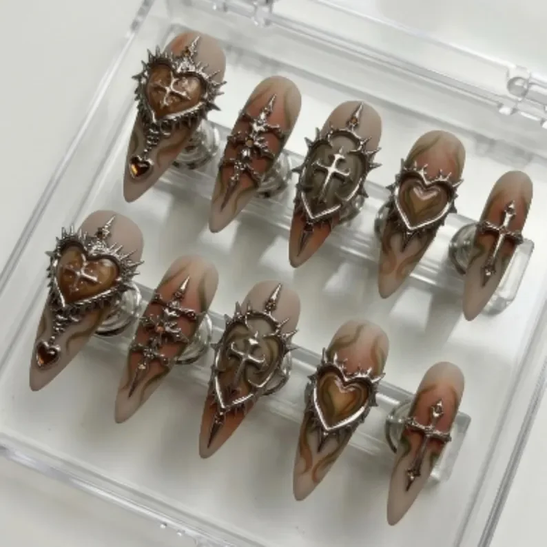 press on nails, custom press on nails, fake nails, Nails Art, stained glass nails, gold press on nails, 3d press on nails, luxury press on nails, handmade press on nails