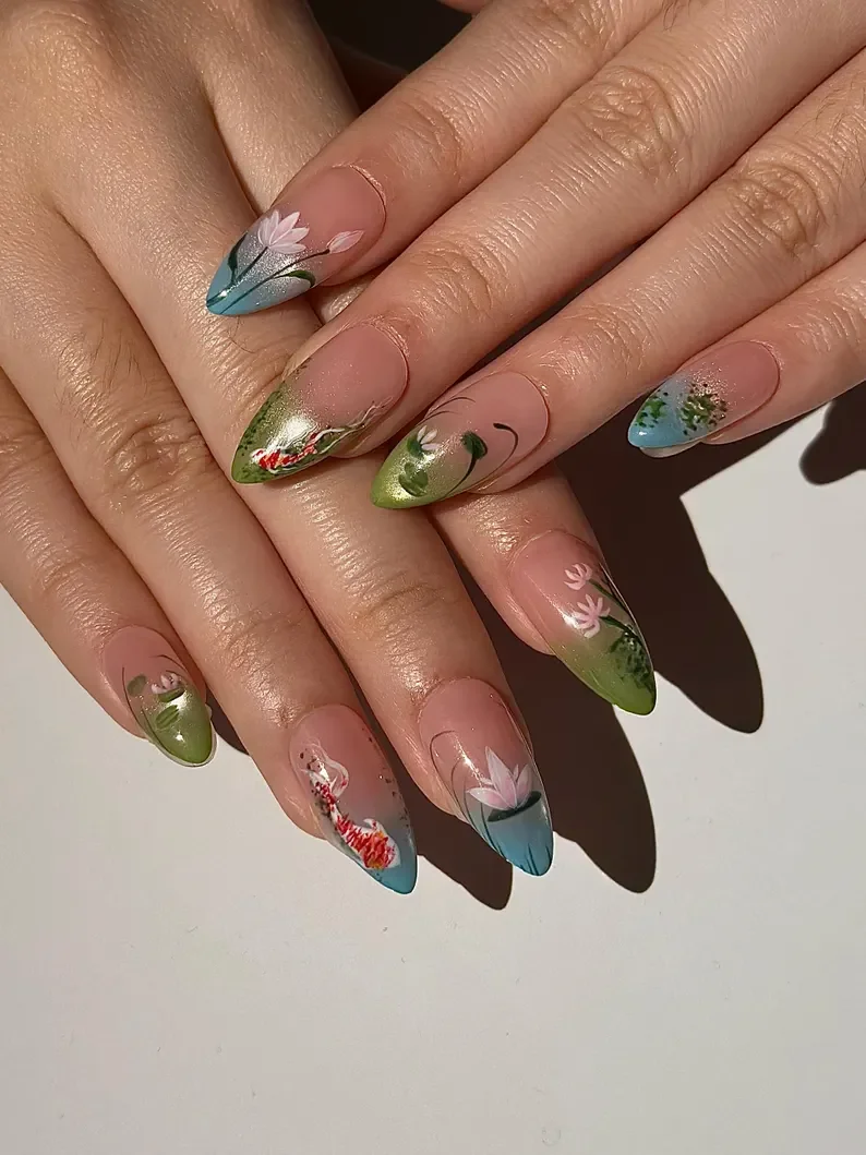 press on nails, custom press on nails, fake nails, Nails Art, stained glass nails, gold press on nails, 3d press on nails, luxury press on nails, handmade press on nails