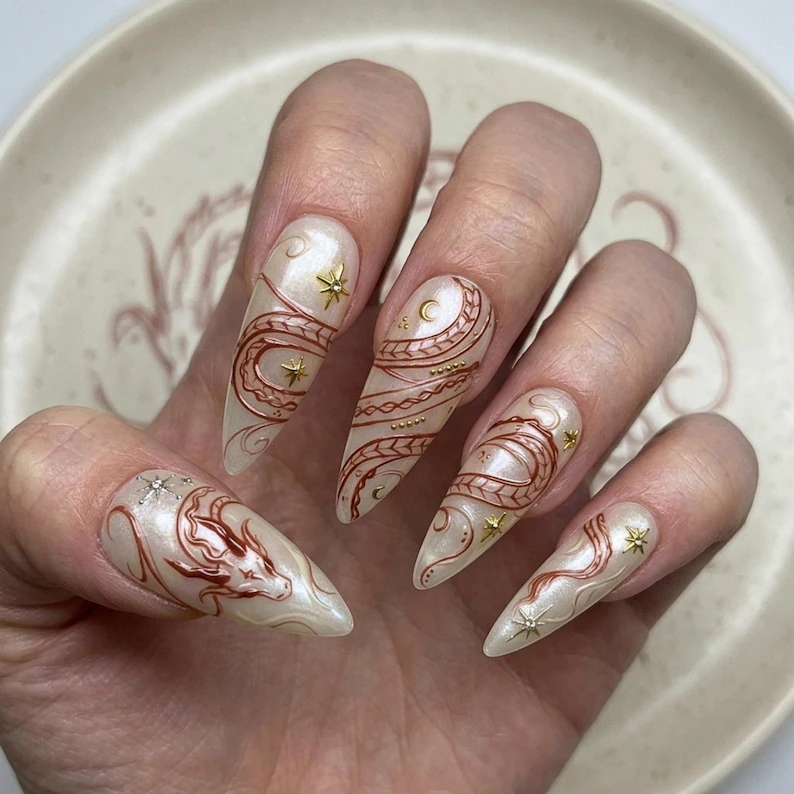 press on nails, custom press on nails, fake nails, Nails Art, stained glass nails, gold press on nails, 3d press on nails, luxury press on nails, handmade press on nails