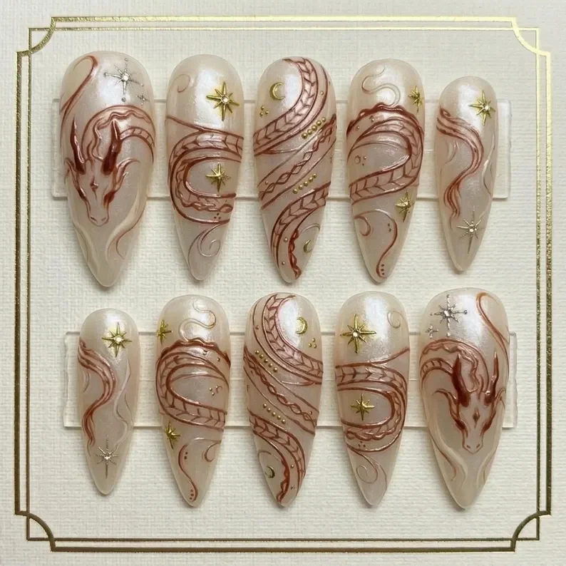 press on nails, custom press on nails, fake nails, Nails Art, stained glass nails, gold press on nails, 3d press on nails, luxury press on nails, handmade press on nails