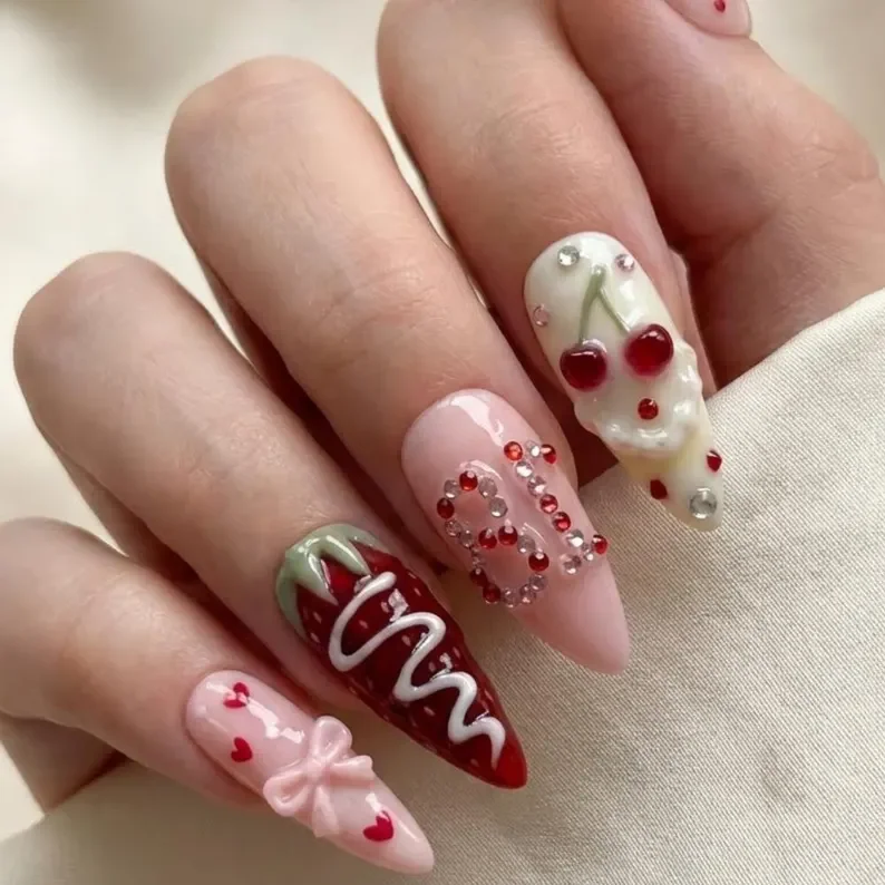 personalized 3D nails, custom number age, press on nails, custom press on nails, fake nails, Nails Art, stained glass nails, gold press on nails, 3d press on nails, luxury press on nails, handmade press on nails