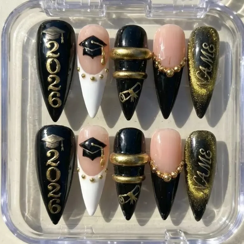 press on nails, custom press on nails, fake nails, Nails Art, stained glass nails, gold press on nails, 3d press on nails, luxury press on nails, handmade press on nails