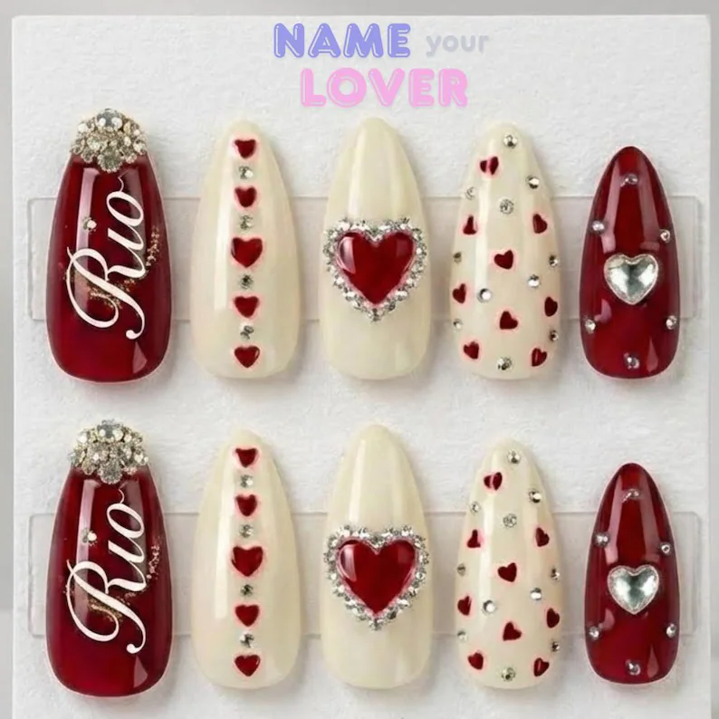 press on nails, rhinestone accent, custom press on nails, fake nails, Nails Art, stained glass nails, gold press on nails, 3d press on nails, luxury press on nails, handmade press on nails