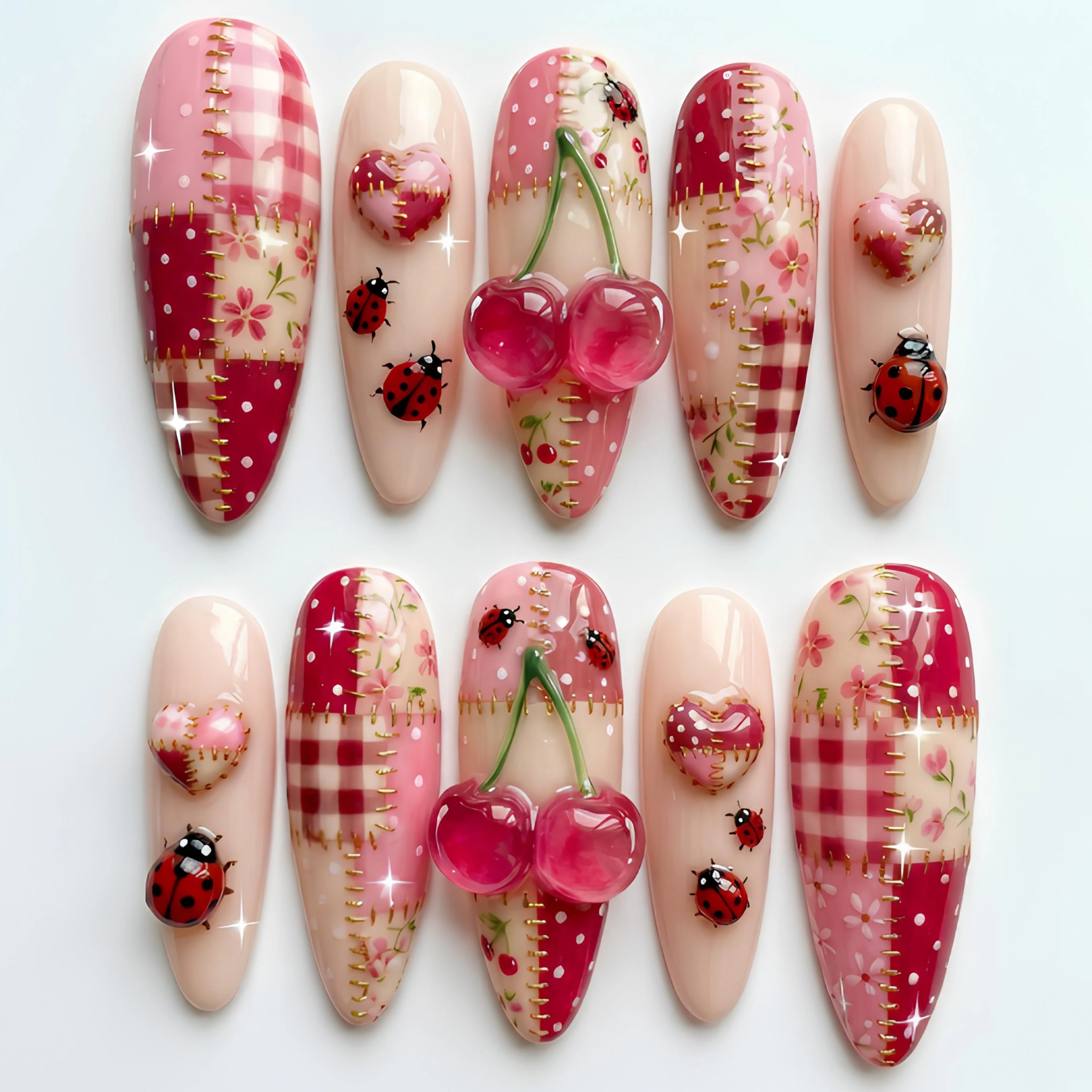 press on nails, custom press on nails, fake nails, Nails Art, stained glass nails, gold press on nails, 3d press on nails, luxury press on nails, handmade press on nails