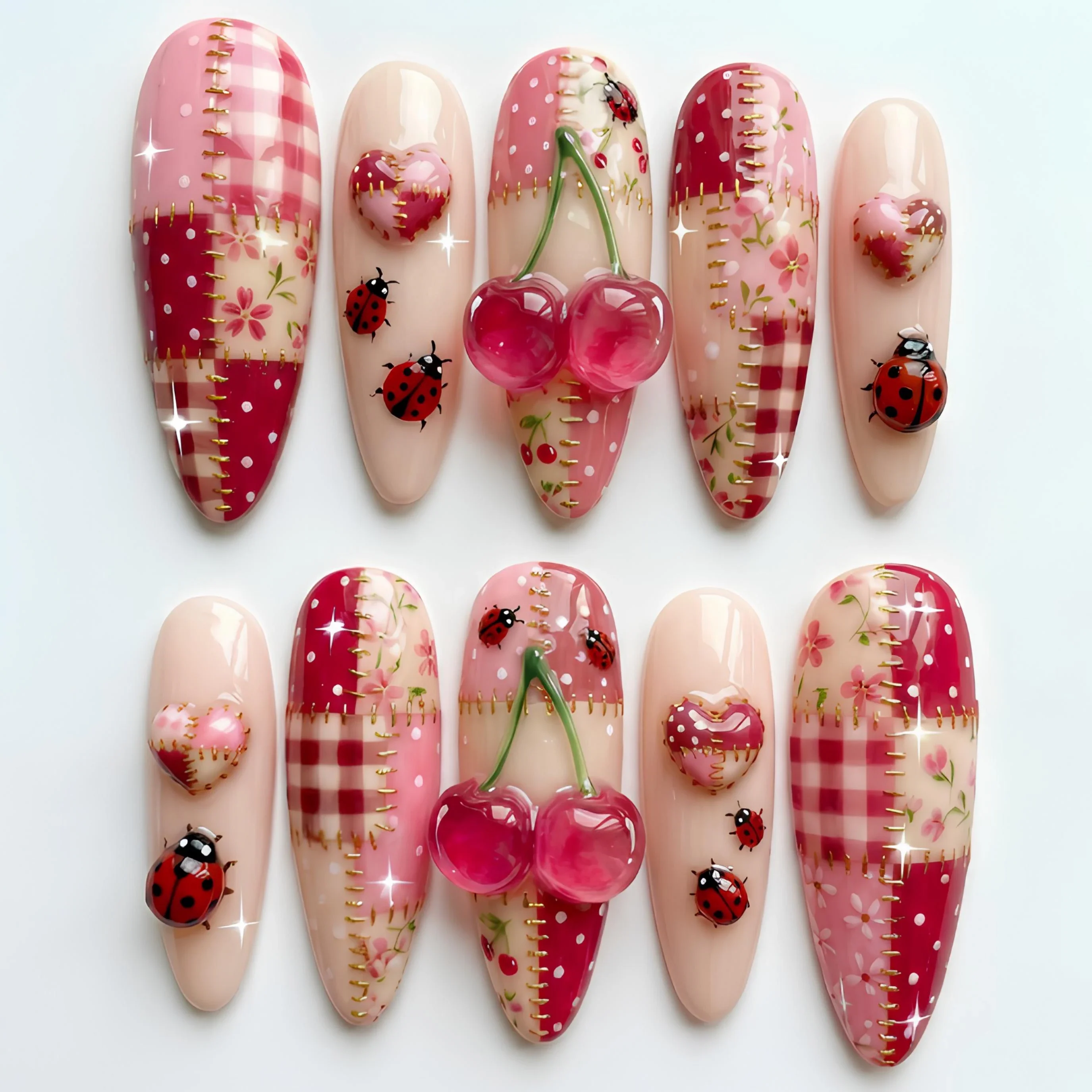 press on nails, custom press on nails, fake nails, Nails Art, stained glass nails, gold press on nails, 3d press on nails, luxury press on nails, handmade press on nails