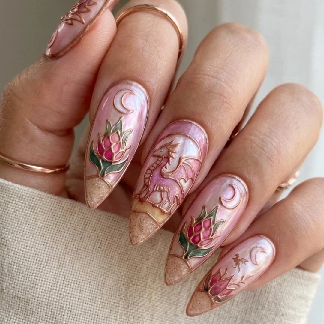 press on nails, custom press on nails, fake nails, Nails Art, stained glass nails, gold press on nails, 3d press on nails, luxury press on nails, handmade press on nails