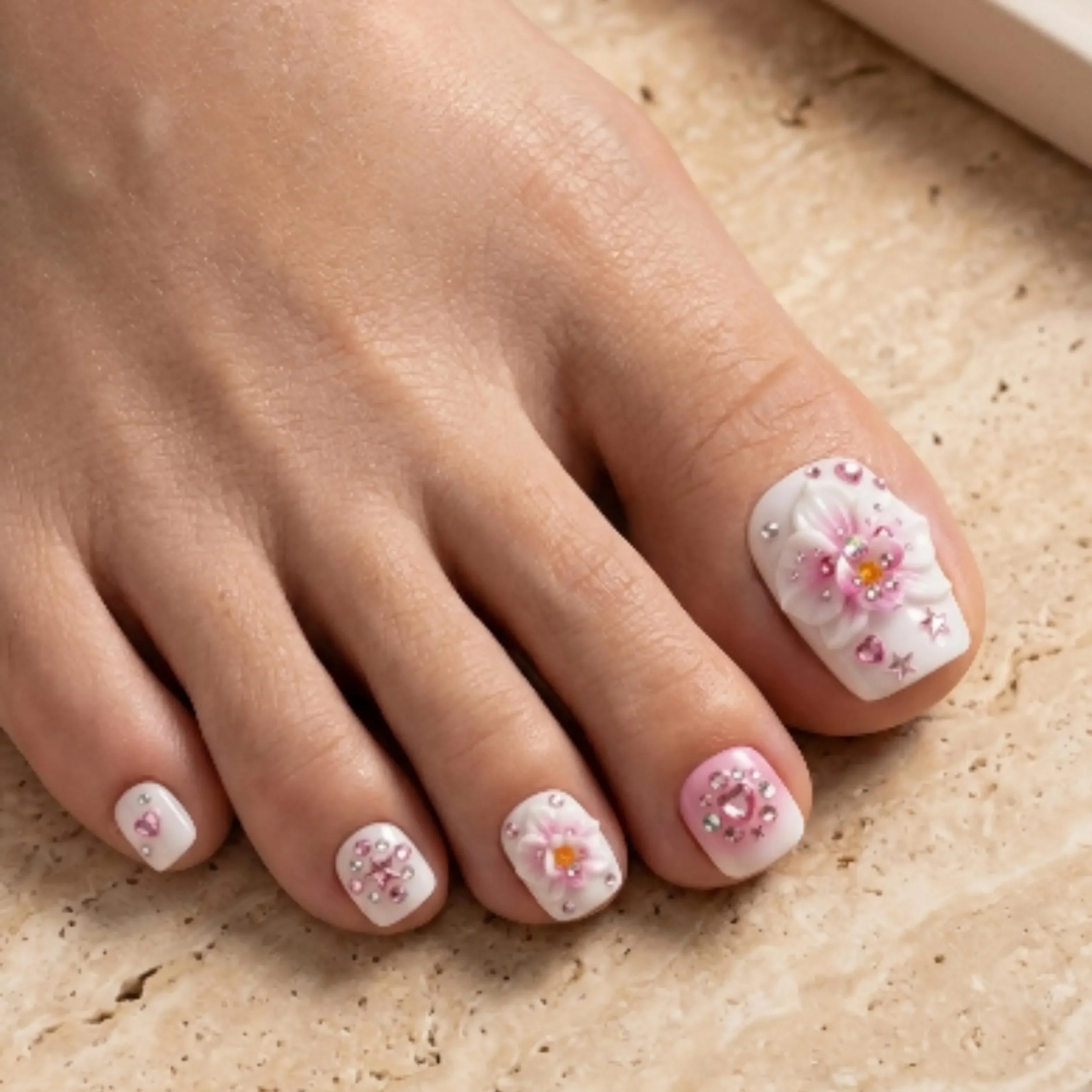 toe nails, toe manicure, press on nails, custom press on nails, fake nails, Nails Art, stained glass nails, gold press on nails, 3d press on nails, luxury press on nails, handmade press on nails